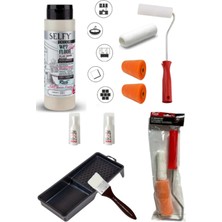 Selfy Decor Islak Zemin Boyası Grej 500 ml Tezgah,fayans,granit,mermer,seramik Boyama Seti