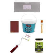 Rich Multi Surface Antik Beyaz 1000 gr Dolap Boyama Seti Yarı Mat Vernik