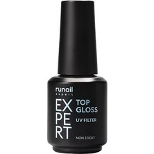 Fontenay Runail Top Gloss Non Sticky – Uv Filtreli Parlak Top Coat, 18 ml – Runail Expert No: 118