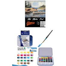A5 200 gr Spr Mix Media Pad 20 Yp St. Daler Rowney Aquafine 24'lü Tablet Suluboya Seti