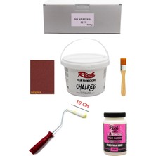 Rich Multi Decor Chalked Beyaz 1000 gr Dolap Boyama+Mobilya Boyama Hıgh Glos Parlak Vernik Set