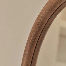 Felicity Design Tam Boy Büyük Kemerli Sıcak Ahşap Boy Aynası 172CM x 60CM