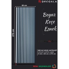 Mdf Akustik Duvar Paneli Beyaz Keçe