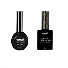 Fontenay Runail  Top Coat Crystal 15 Ml+ Adhesive Foundation Rubber Base 12 ml