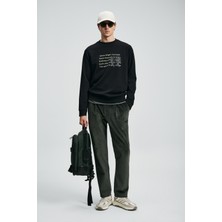 Lufian Shadow Erkek Sweatshirt Siyah