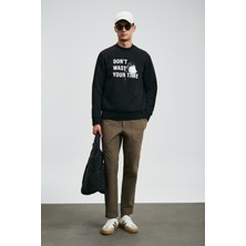 Lufian Henry Erkek Sweatshirt Siyah
