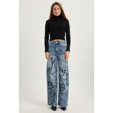 Home Store Sprey Yazılı Jean Pantolon