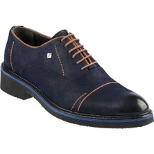 Fosco Bağcıklı Lacivert Nubuk Deri Eva Taban Erkek Günlük Ayakkabı 6045 49 45