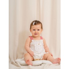 Kidaxi Müslin Desenli Askılı Bebe Barbatöz