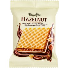 Beyoğlu Çikolata Hazelnut Altı Çikolata Kaplı Fındıklı Kare Gofret 30 Gr*24 Adet
