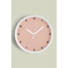 Modern Tasarım Duvar Saati - 30CM - Önü Camlı Beyaz Kasa - Sessiz Mekanizma