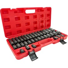TAKPOWER 1/2 Altı Köşe Uzun ve Kısa Havalı Lokma Takımı 35 Parça