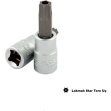 İzeltaş IZELTAS 1/4 T30 Lokmalı Torx Uç Delikli