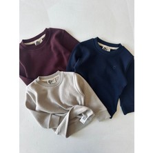 RG Brand Kız / Erkek Çocuk Sweat, Günlük ve Okul İçin, Selanik Kumaş Sweatshirt_RG1507