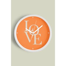 JHAAR Modern Yazılı Tasarım - You Are Not Late Duvar Saati - 30CM - Önü Camlı Beyaz Kasa