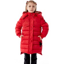 Benitto Kids Kız Çocuk Kapüşonlu Kışlık Şişme Mont 51356