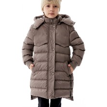 Benitto Kids Kız Çocuk Kapüşonlu Kışlık Şişme Mont 51356
