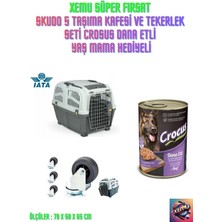 Xemu Mps Skudo 5 Taşıma Kafesi Ve Tekerlek Seti Crocus Yaş Mama Hediye