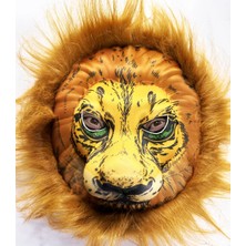 Pika Peluş Aslan Maskesi Kahverengi Yeleli Mega Peluş 33 No
