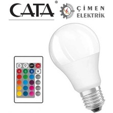 Pika Cata Ct 4058 9W LED Ampul Rgb Kumandalı