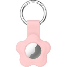 Sneezy Airtag ile Uyumlu Silikon Çiçek Anahtarlık Kılıf