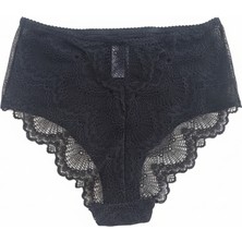 Bonbon Kadın Dantelli Siyah Renk Slip Külot BB2066
