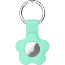 Sneezy Airtag ile Uyumlu Silikon Çiçek Anahtarlık Kılıf