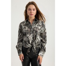 Home Store Piton Desenli Gömlek