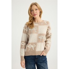 Home Store Renkli Taşlı Triko