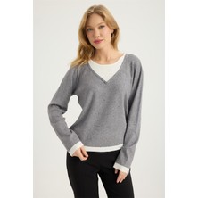 Home Store Renkli Damla Taşlı Triko