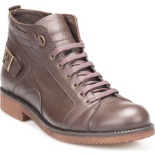 TwoEgoist Erkek Hakiki Deri Kauçuk Tabanlı Anatomik Bilek Boy Klasik Bot