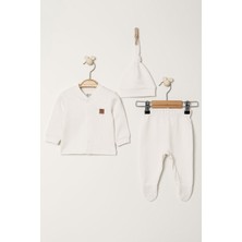 Kidaxi Interlok 3lü Erkek Bebek Takımı