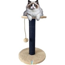 Nursoft Stepli Kedi Tırmalama Tahtası Siyah&bej