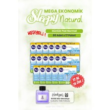 Sleepy Günlük Ped 17 Al 15 Öde Natural Normal 80'li ve Rosıe Oda Kokusu