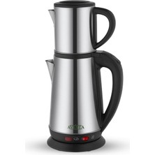 Avesta Demaver Premium Elektrikli Çay Makinesi 2,25 L Metal Renkli Setli Çay Seti