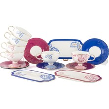 Es Dekor Eloria 5 Prç 2'li Kahve Fincanı Seti 90CC Rastgele Içerik : 2 Fincan + 2 Tabağı + 1 Lokumluk