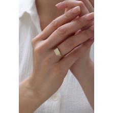 Yavuz Kuyumculuk 14 Ayar Altın Kişiselleştirilebilir Plaka Yüzük