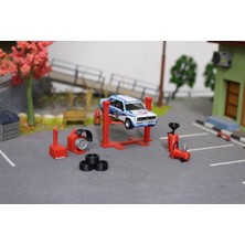 1:64 Model Arabalar Ile Uyumlu Tamirhane Set 6
