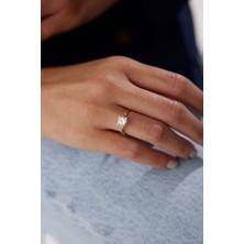 Yavuz Kuyumculuk 14 Ayar Altın Pırlanta Kesim Tektaş Yüzük