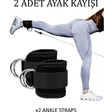 Gazelmanya Ayak Kayışı Ankle Strap Bilek Kayışı Ayak Kayışı Fitness Çekiş Aparatı Direnç Ayak Çekme Aparatı