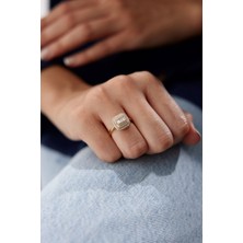 Yavuz Kuyumculuk 14 Ayar Altın Kare Baget Yüzük