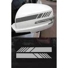 Quart Aksesuar Yan Ayna Şerit Sticker Araba Motosiklet Sticker Oto Sticker