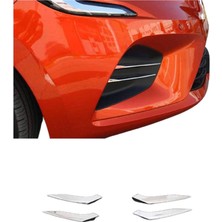 Renault Clio 5 Krom Sis Far Çıtası 4 Prç Paslanmaz Çelik 2019 ve Üzeri