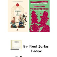 Kapı Yayınları Kerem ile Aslı + Tuhaf Bir Yılbaşı Öyküsü + Bir Noel Şarkısı