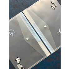 Kağıt Gemi 2’li Şeffaf Tek Bölmeli Panda Desenli Çıtçıtlı Mavi Pembe A4 Dosya/belge Dosyası/düzenleyici Klasör