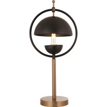 Avonni Avonnı ML-9139-1BSY Eskitme/siyah Kaplama/boya Masa Lambası E27 Metal 25CM