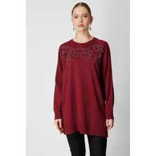 Eskişehir Mağazacılık 65387 Onteks Kazak Yaprak Desenli Zincirli Uzun