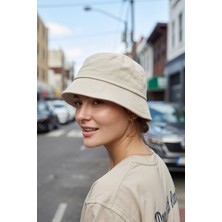 Verahed UV Güneş Koruma Kova Şapka Hafif Katlanabilir Çapraz Outdoor Bej Plaj Deniz Bucket Balıkçı Şapkası