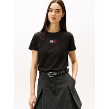 Tommy Hilfiger Kadın Siyah S/s Tişört