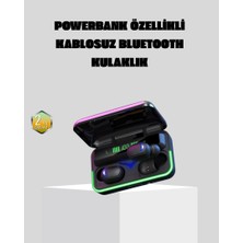Zero Land Mtxdpn Kablosuz  Kulaklığı Powerbank Şarj Kutulu Rgb 5.1